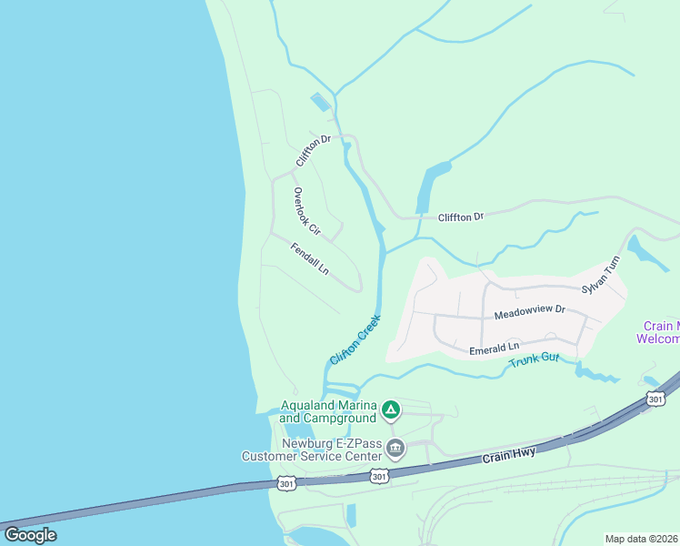 map of restaurants, bars, coffee shops, grocery stores, and more near 9420 Fendall Lane in Newburg