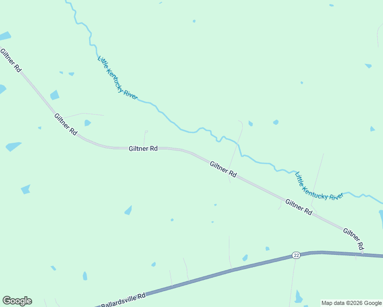 map of restaurants, bars, coffee shops, grocery stores, and more near Giltner Road in Eminence