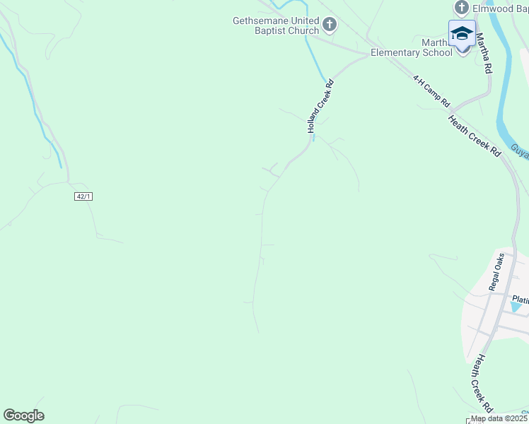 map of restaurants, bars, coffee shops, grocery stores, and more near 3321 Holland Creek Rd in Barboursville