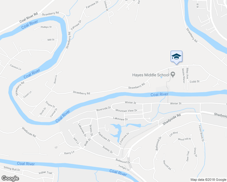 map of restaurants, bars, coffee shops, grocery stores, and more near 1120 Strawberry Road in Saint Albans