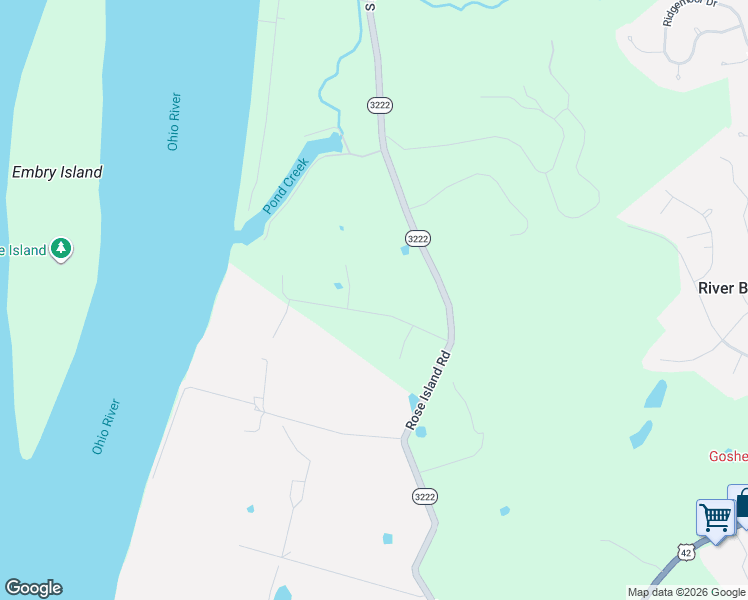 map of restaurants, bars, coffee shops, grocery stores, and more near 13904 River Glen Lane in Prospect