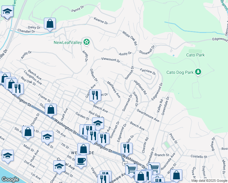 map of restaurants, bars, coffee shops, grocery stores, and more near 955 Mathews Avenue in Charleston