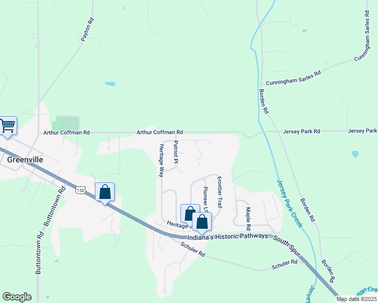 map of restaurants, bars, coffee shops, grocery stores, and more near 1005 Conestoga Court in Greenville