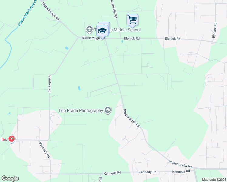 map of restaurants, bars, coffee shops, grocery stores, and more near 2202 Pleasant Hill Road in Sebastopol