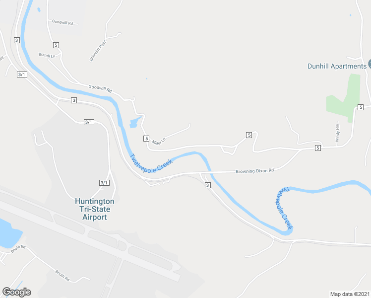 map of restaurants, bars, coffee shops, grocery stores, and more near 1696 Goodwill Road in Huntington