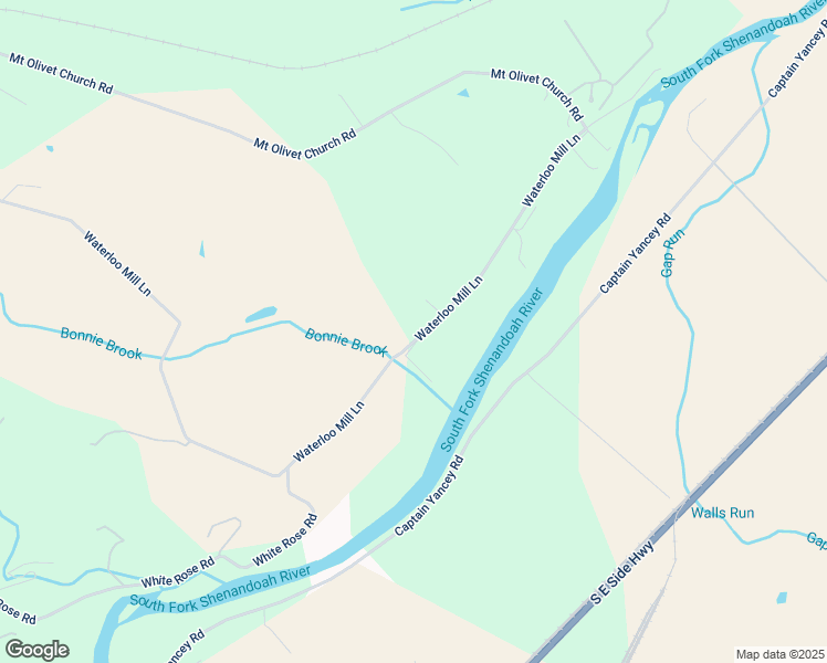 map of restaurants, bars, coffee shops, grocery stores, and more near 2547 Waterloo Mill Lane in Elkton