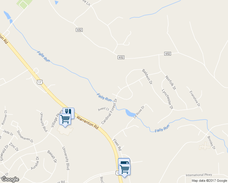 map of restaurants, bars, coffee shops, grocery stores, and more near 4 Gable Court in Fredericksburg