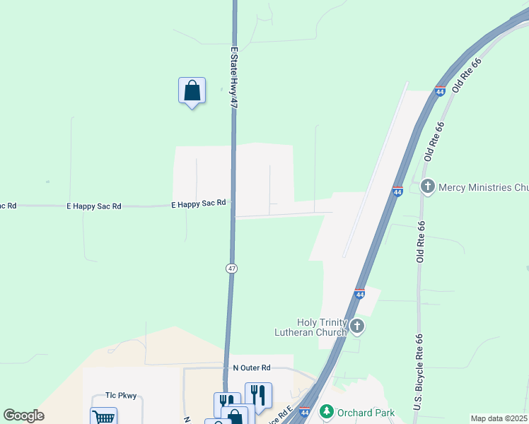 map of restaurants, bars, coffee shops, grocery stores, and more near 206 Airport Road in Saint Clair