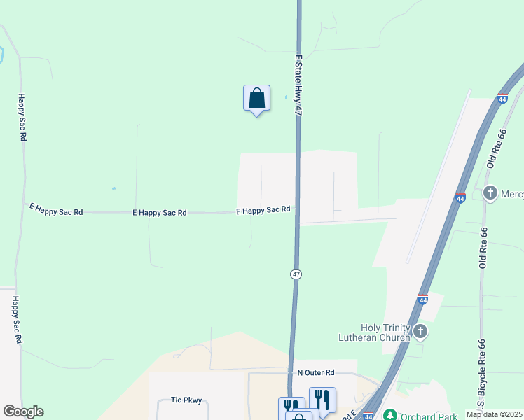 map of restaurants, bars, coffee shops, grocery stores, and more near 204 Runway Drive in Saint Clair