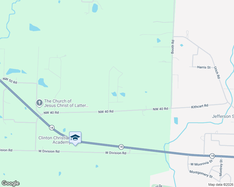 map of restaurants, bars, coffee shops, grocery stores, and more near Northwest 241 Road in Henry