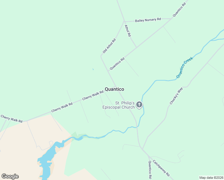 map of restaurants, bars, coffee shops, grocery stores, and more near in Quantico