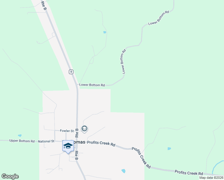 map of restaurants, bars, coffee shops, grocery stores, and more near 14307 Lower Bottom Road in St. Thomas