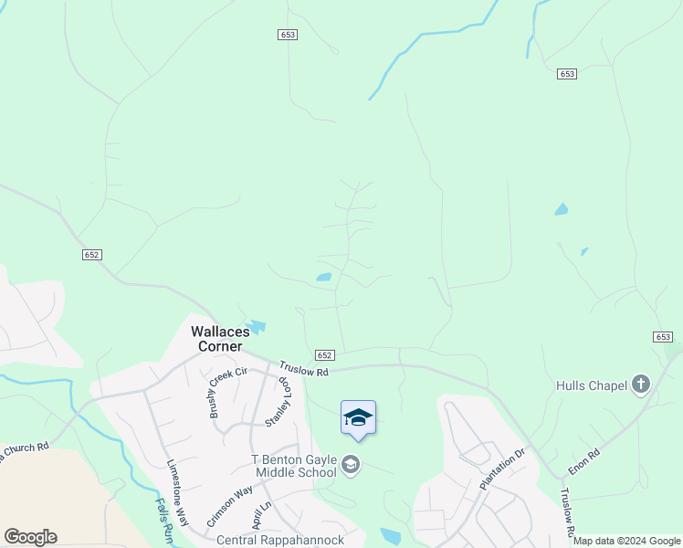 map of restaurants, bars, coffee shops, grocery stores, and more near 9 Wallace Farms Lane in Fredericksburg