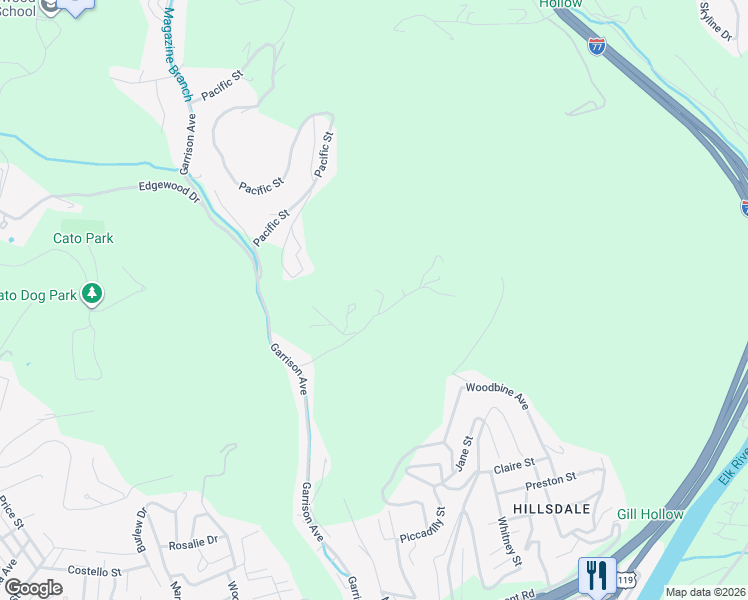 map of restaurants, bars, coffee shops, grocery stores, and more near 337 Rockaway Road in Charleston