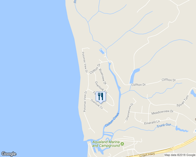 map of restaurants, bars, coffee shops, grocery stores, and more near 9306 Overlook Circle in Newburg