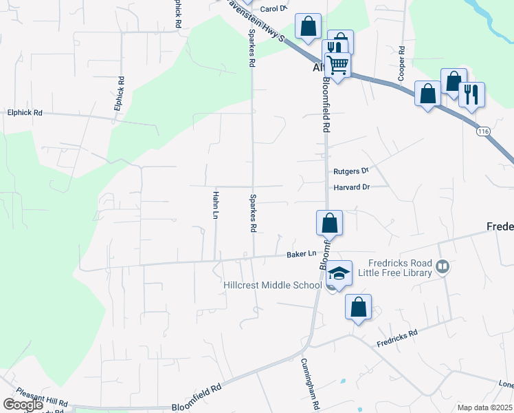map of restaurants, bars, coffee shops, grocery stores, and more near 625 Sparkes Road in Sebastopol