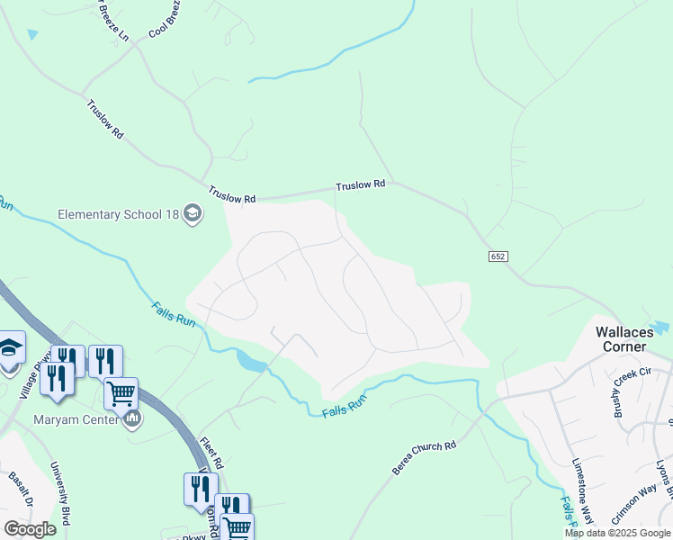 map of restaurants, bars, coffee shops, grocery stores, and more near 6 Lynchester Drive in Fredericksburg