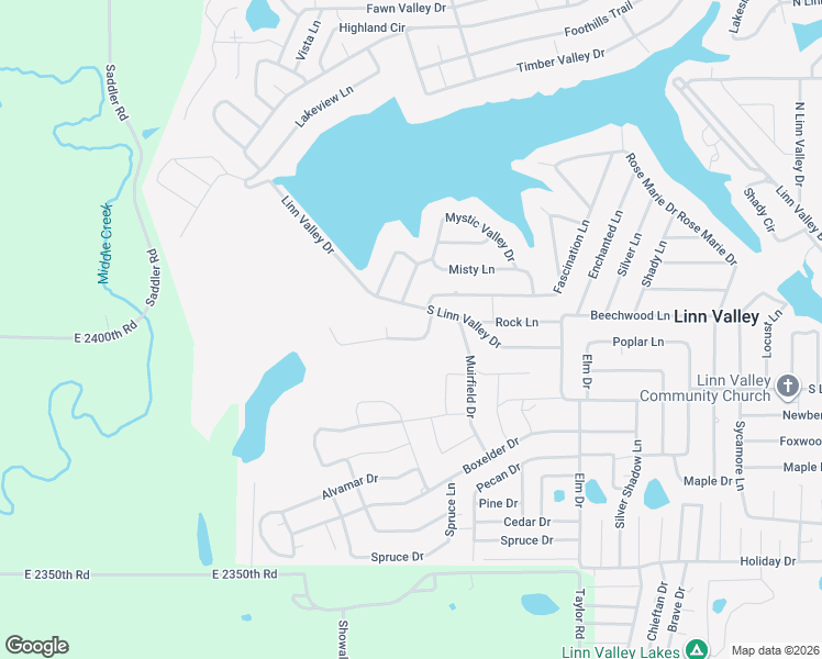 map of restaurants, bars, coffee shops, grocery stores, and more near 2 Mystic Lane in LaCygne