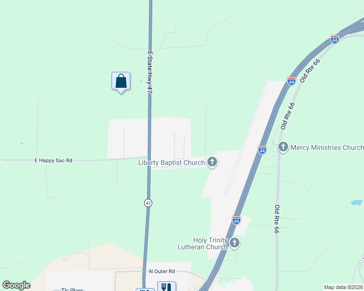 map of restaurants, bars, coffee shops, grocery stores, and more near 115 Bogart Boulevard in Saint Clair
