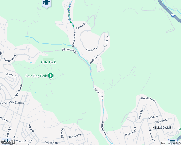 map of restaurants, bars, coffee shops, grocery stores, and more near 370 Garrison Avenue in Charleston