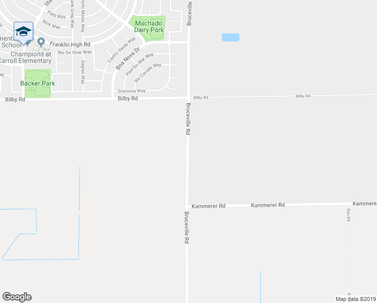 map of restaurants, bars, coffee shops, grocery stores, and more near 10475 Bruceville Road in Elk Grove