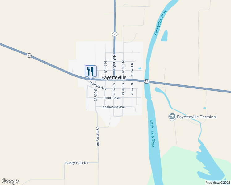 map of restaurants, bars, coffee shops, grocery stores, and more near 2203 Pulliam Avenue in Fayetteville