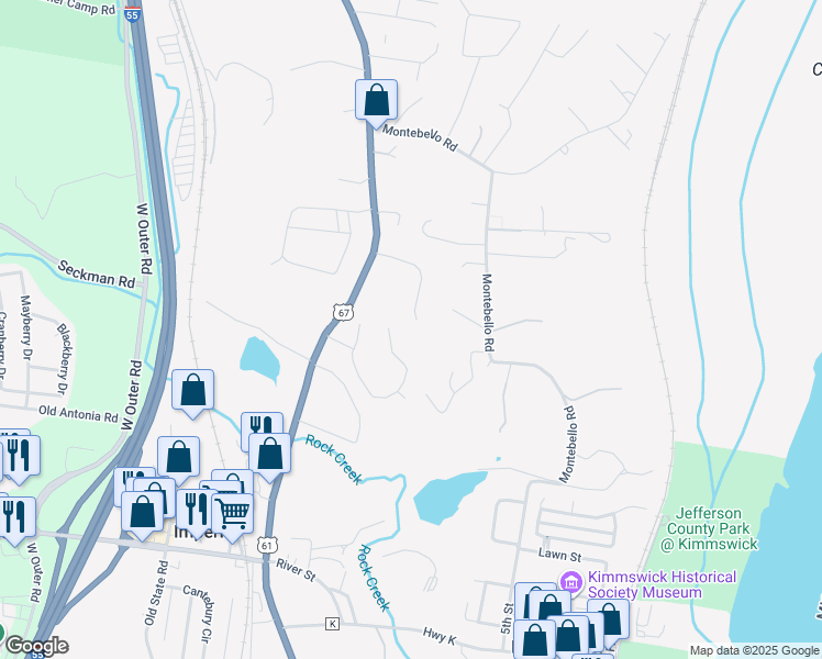 map of restaurants, bars, coffee shops, grocery stores, and more near 901 Falcon Drive in Imperial