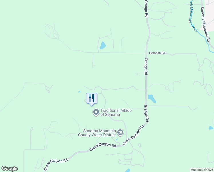 map of restaurants, bars, coffee shops, grocery stores, and more near 4889 Grange Road in Santa Rosa