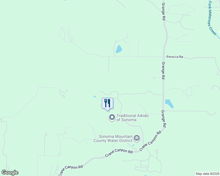map of restaurants, bars, coffee shops, grocery stores, and more near 4889 Grange Road in Santa Rosa