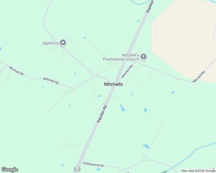 map of restaurants, bars, coffee shops, grocery stores, and more near in Mitchells