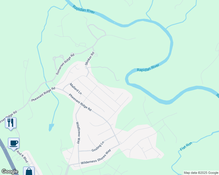 map of restaurants, bars, coffee shops, grocery stores, and more near 2135 Skinker Road in Locust Grove
