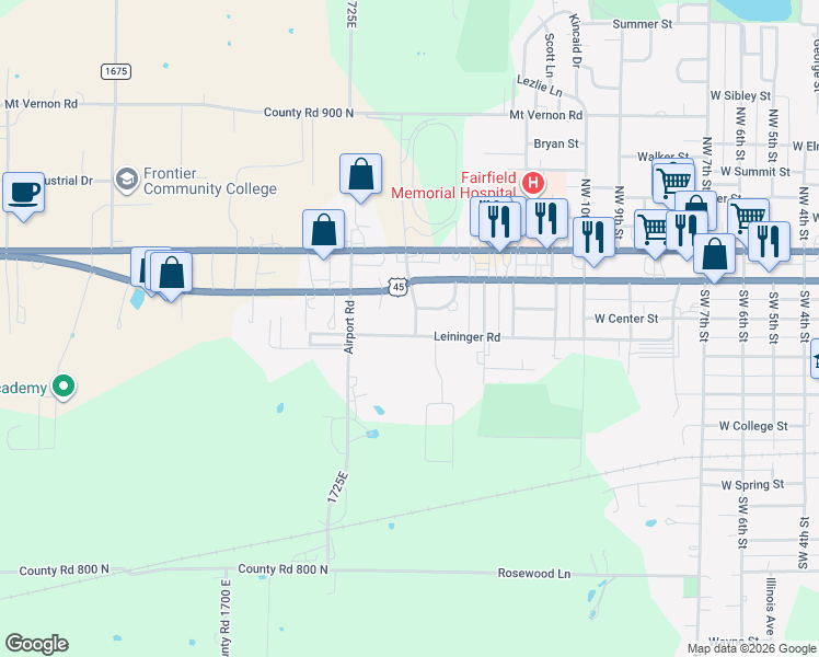 map of restaurants, bars, coffee shops, grocery stores, and more near 209 Clarence Avenue in Fairfield