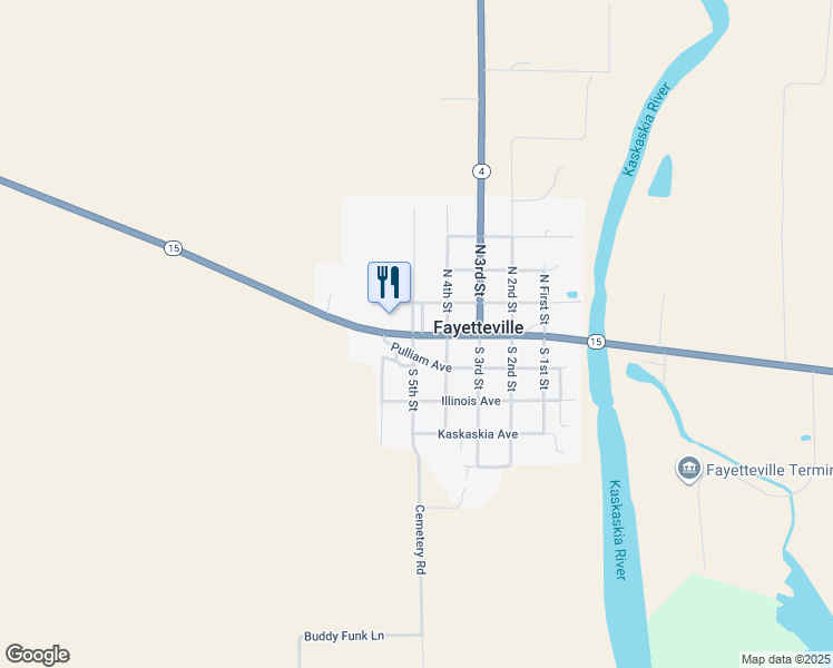 map of restaurants, bars, coffee shops, grocery stores, and more near 2516 Main Avenue in Fayetteville
