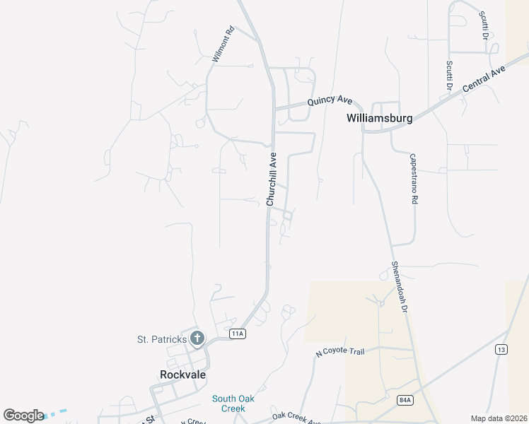 map of restaurants, bars, coffee shops, grocery stores, and more near 1395 Churchill Avenue in Florence