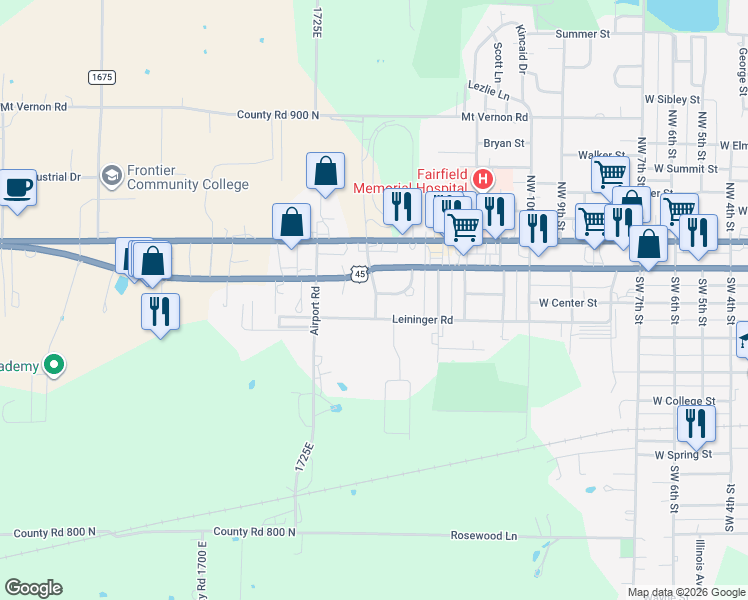 map of restaurants, bars, coffee shops, grocery stores, and more near 209 Clarence Avenue in Fairfield
