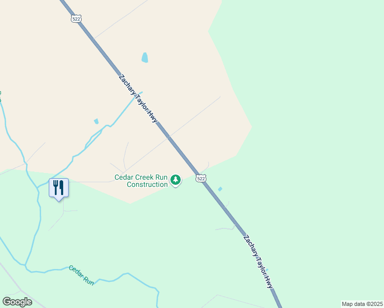 map of restaurants, bars, coffee shops, grocery stores, and more near 23155 Zachary Taylor Highway in Culpeper