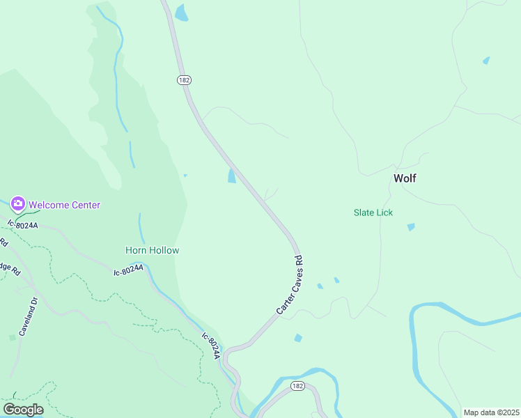 map of restaurants, bars, coffee shops, grocery stores, and more near 3595 Carter Caves Road in Olive Hill