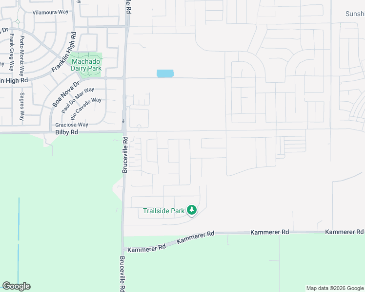 map of restaurants, bars, coffee shops, grocery stores, and more near 10396 Montaria Way in Elk Grove