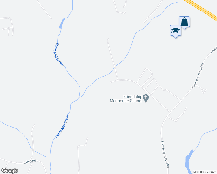 map of restaurants, bars, coffee shops, grocery stores, and more near 41195 Friendship Court in Mechanicsville