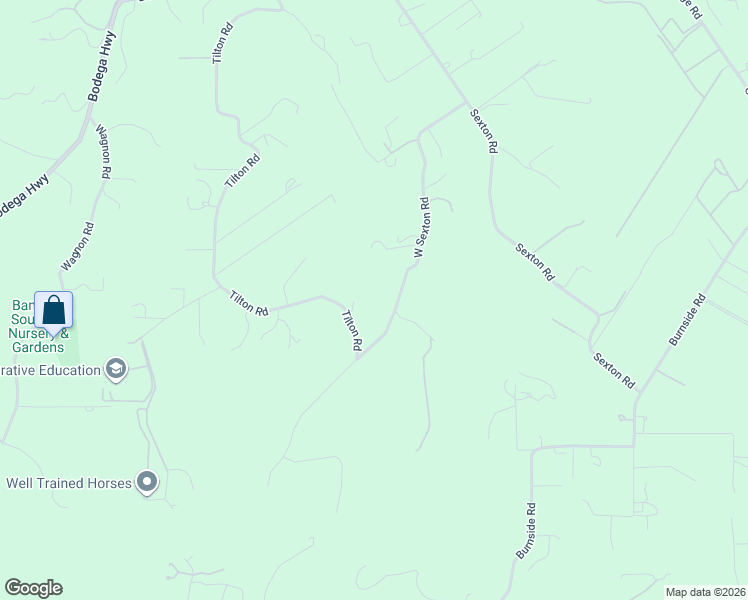 map of restaurants, bars, coffee shops, grocery stores, and more near 1116 West Sexton Road in Sebastopol