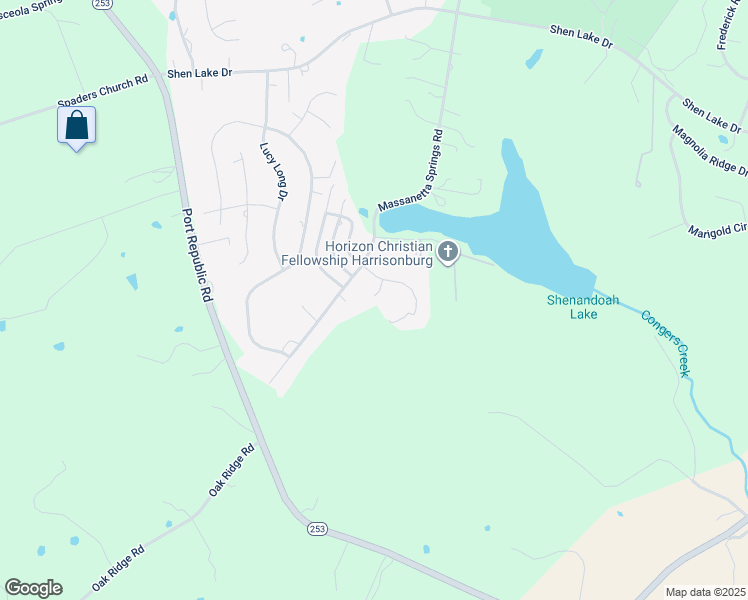 map of restaurants, bars, coffee shops, grocery stores, and more near 3417 Lake Pointe Drive in Harrisonburg