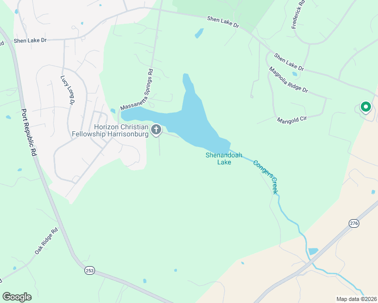 map of restaurants, bars, coffee shops, grocery stores, and more near Izaak Walton Drive in Harrisonburg