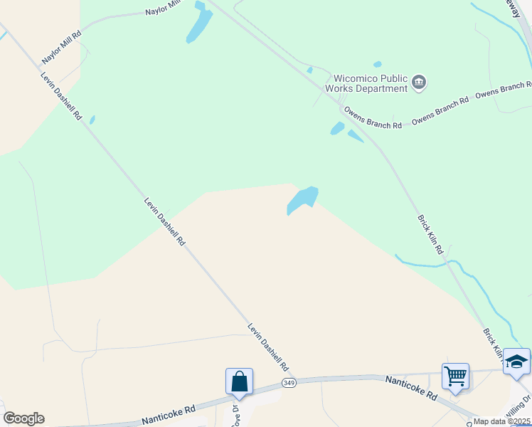 map of restaurants, bars, coffee shops, grocery stores, and more near 6727 Levin Dashiell Road in Salisbury