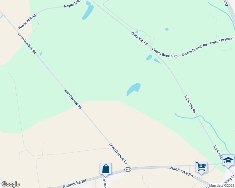 map of restaurants, bars, coffee shops, grocery stores, and more near 6727 Levin Dashiell Road in Salisbury