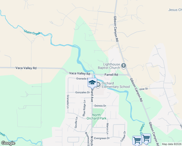 map of restaurants, bars, coffee shops, grocery stores, and more near 944 Granada Lane in Vacaville