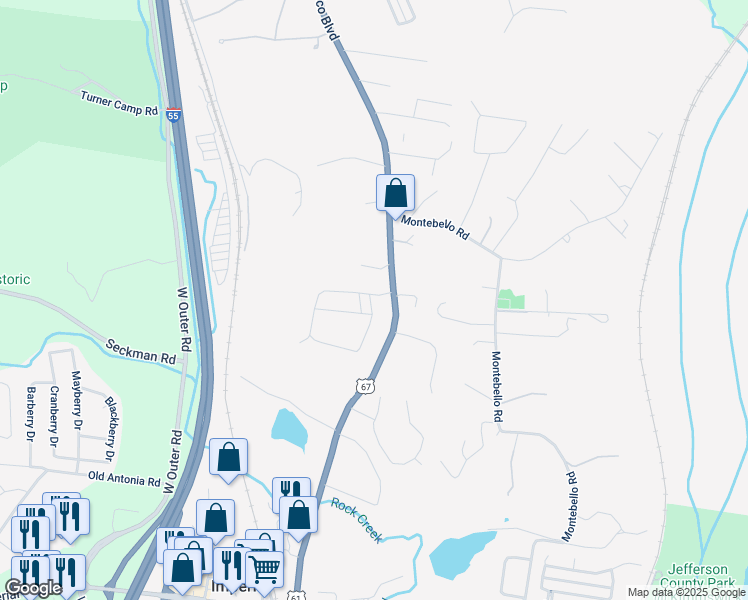 map of restaurants, bars, coffee shops, grocery stores, and more near in Imperial
