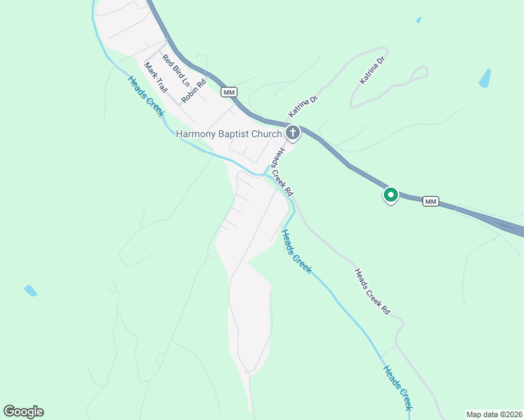 map of restaurants, bars, coffee shops, grocery stores, and more near 5450 Carter Drive in House Springs