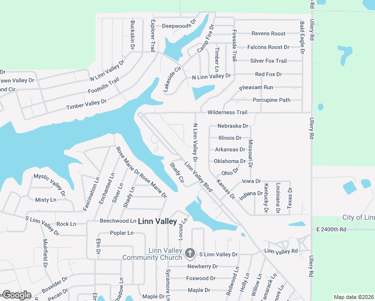 map of restaurants, bars, coffee shops, grocery stores, and more near 1977 Linn Valley Boulevard in Linn Valley