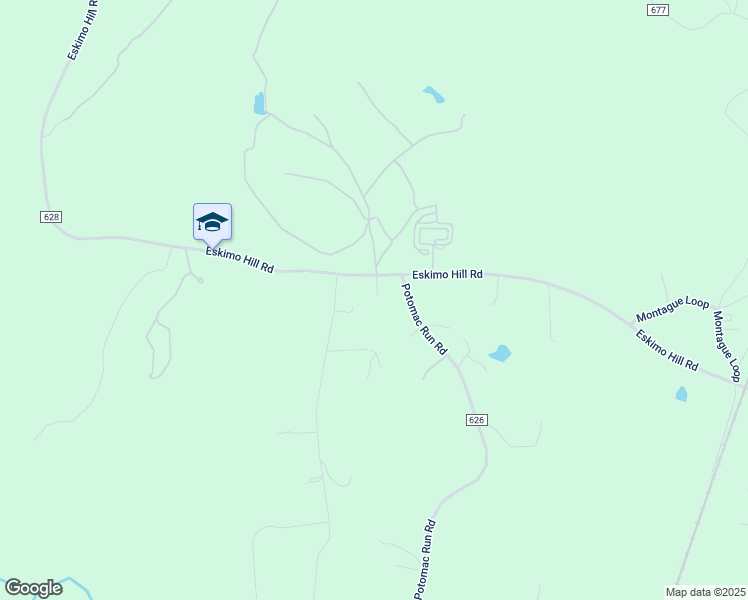 map of restaurants, bars, coffee shops, grocery stores, and more near 494 Eskimo Hill Road in Stafford