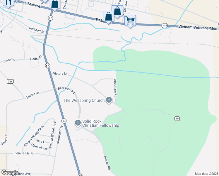 map of restaurants, bars, coffee shops, grocery stores, and more near 5 Needham Road in Florence
